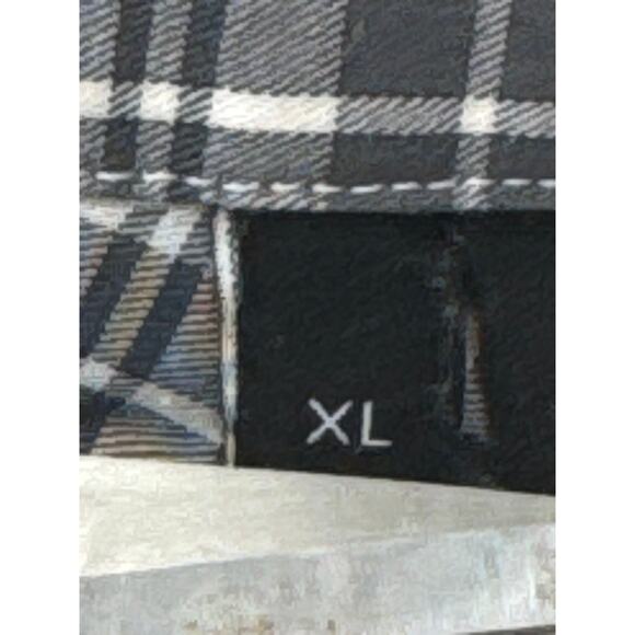 Theory Shirt Mens Dark Gray Plaid Sylvain Skader Dress Button Up Size XL - Picture 4 of 6